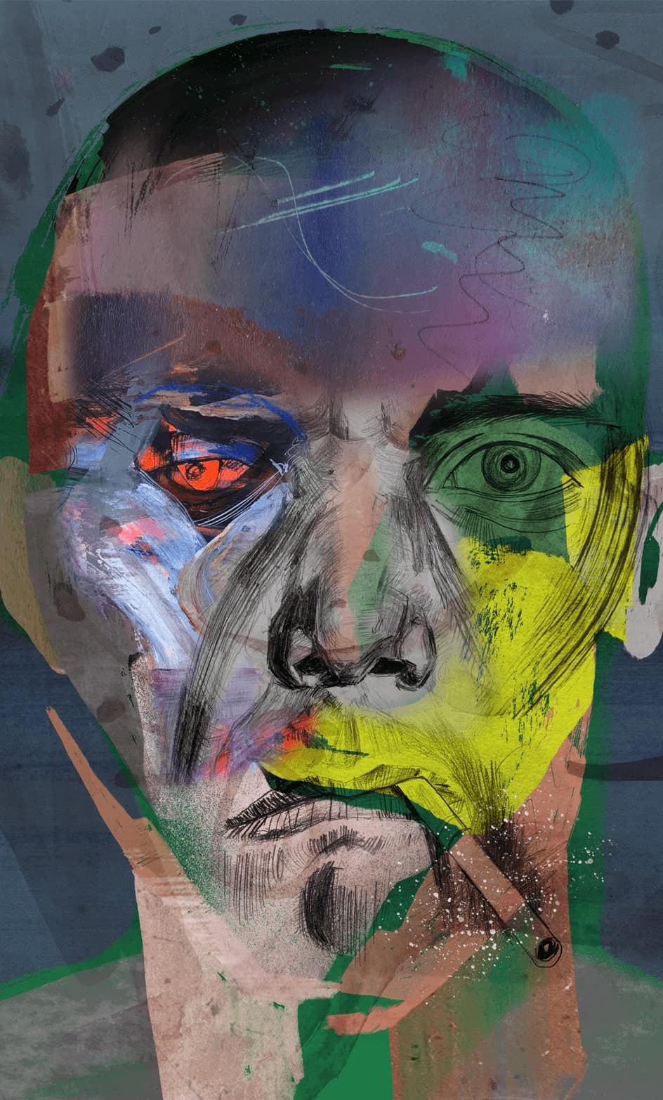 While looking at you