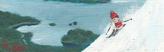 A cool slalom trough the mountains